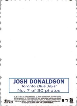 2018 Topps Heritage - 1969 Topps Deckle High Number #7 Josh Donaldson Back