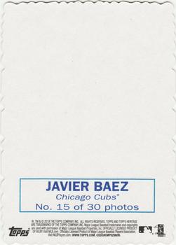 2018 Topps Heritage - 1969 Topps Deckle High Number #15 Javier Baez Back
