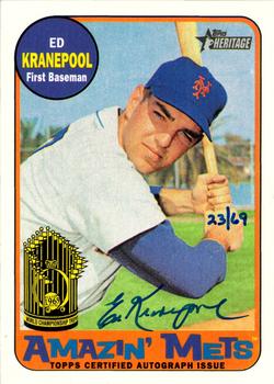 2018 Topps Heritage - Amazin' Mets Autographs #AMA-EK Ed Kranepool Front