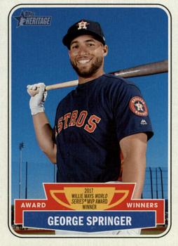 2018 Topps Heritage - Award Winners #AW-7 George Springer Front