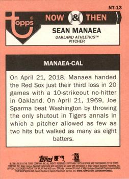 2018 Topps Heritage - Now & Then #NT-13 Sean Manaea Back