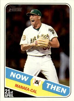 2018 Topps Heritage - Now & Then #NT-13 Sean Manaea Front