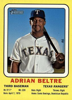 2018 Topps Heritage - 1969 Collector Cards High Number #69CC-AB Adrian Beltre Front