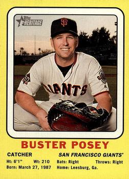 2018 Topps Heritage - 1969 Collector Cards High Number #69CC-BP Buster Posey Front