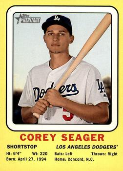 2018 Topps Heritage - 1969 Collector Cards High Number #69CC-CS Corey Seager Front