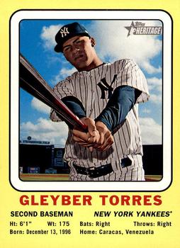 2018 Topps Heritage - 1969 Collector Cards High Number #69CC-GT Gleyber Torres Front