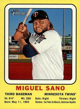 2018 Topps Heritage - 1969 Collector Cards High Number #69CC-MS Miguel Sano Front