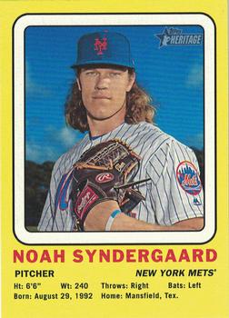 2018 Topps Heritage - 1969 Collector Cards High Number #69CC-NS Noah Syndergaard Front