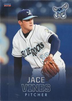 2018 Choice Wilmington Blue Rocks #25 Jace Vines Front