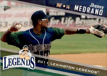 2011 MultiAd Lexington Legends #20 Jhonny Medrano Front
