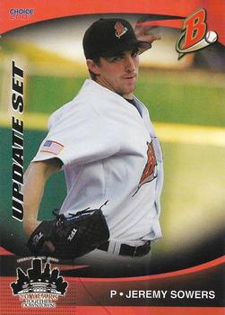 2007 Choice Buffalo Bisons Update #08 Jeremy Sowers Front