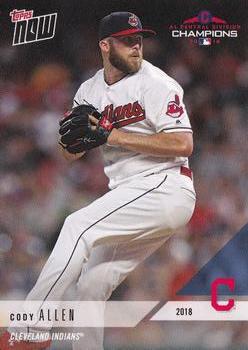 2018 Topps Now Postseason Cleveland Indians #PS-26 Cody Allen Front