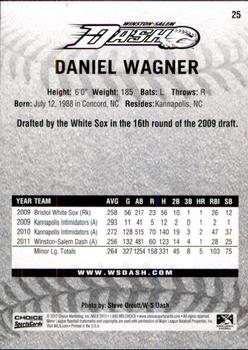2012 Choice Winston-Salem Dash #25 Daniel Wagner Back