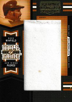 2005 Donruss Prime Patches - Hall of Fame Materials Jumbo Swatch #HF-7 Dave Winfield Front