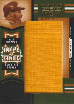 2005 Donruss Prime Patches - Hall of Fame Materials Jumbo Swatch Prime #HF-7 Dave Winfield Front