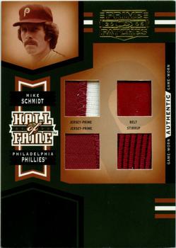 2005 Donruss Prime Patches - Hall of Fame Materials Quad Swatch Prime #HF-4 Mike Schmidt Front
