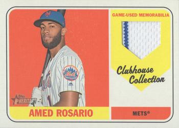 2018 Topps Heritage - Clubhouse Collection Relics High Number #CCR-ARO Amed Rosario Front