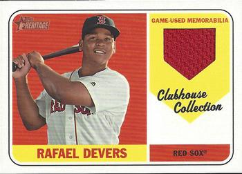2018 Topps Heritage - Clubhouse Collection Relics High Number #CCR-RD Rafael Devers Front