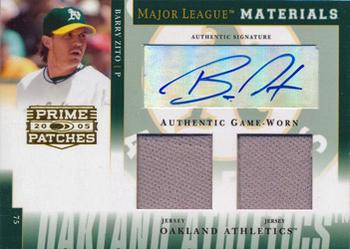 2005 Donruss Prime Patches - Major League Materials Autograph Double Swatch #MLM-41 Barry Zito Front