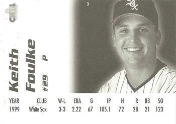 2000 Lemon Chill Chicago White Sox #3 Keith Foulke Back