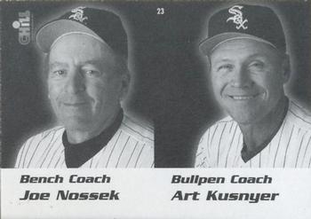 2000 Lemon Chill Chicago White Sox #23 Joe Nossek / Art Kusnyer Back
