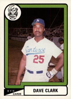 1988-89 BYN Puerto Rico Winter League Update #47 Dave Clark Front