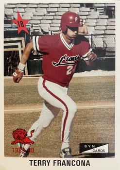 1989-90 BYN Puerto Rican Winter League Update #46 Terry Francona Front