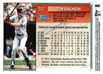 2005 Topps Rookie Cup - Reprints #87 Tim Salmon Back