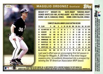 2005 Topps Rookie Cup - Reprints #112 Magglio Ordonez Back