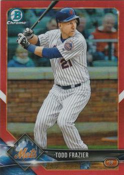 2018 Bowman Chrome - Red Refractor #78 Todd Frazier Front