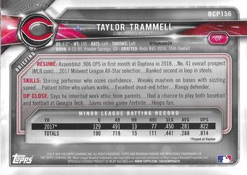 2018 Bowman Chrome - Prospects #BCP156 Taylor Trammell Back