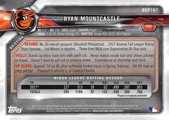 2018 Bowman Chrome - Prospects #BCP167 Ryan Mountcastle Back