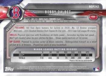 2018 Bowman Chrome - Prospects #BCP242 Bobby Dalbec Back