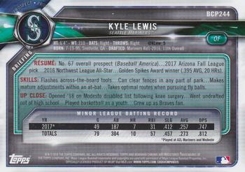 2018 Bowman Chrome - Prospects #BCP244 Kyle Lewis Back