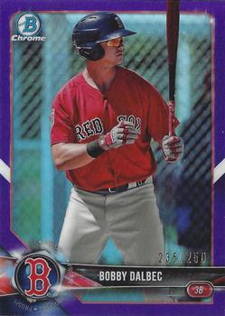 2018 Bowman Chrome - Prospects Purple Refractor #BCP242 Bobby Dalbec Front