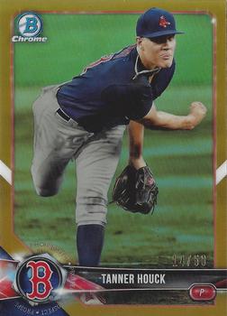 2018 Bowman Chrome - Prospects Gold Refractor #BCP163 Tanner Houck Front