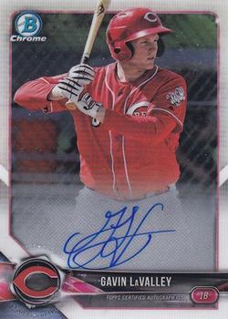 2018 Bowman Chrome - Prospects Autographs #CPA-GL Gavin LaValley Front