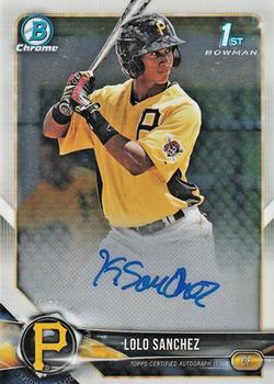 2018 Bowman Chrome - Prospects Autographs #BCPA-LSA Lolo Sanchez Front