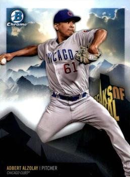 2018 Bowman Chrome - Peaks of Potential #PP-AAL Adbert Alzolay Front