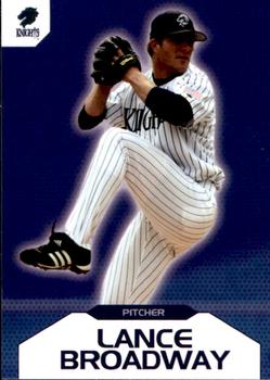 2007 Charlotte Knights Team Issue #5 Lance Broadway Front
