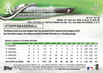 2018 Topps - All-Star Game #16 Daniel Coulombe Back