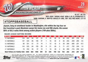 2018 Topps - All-Star Game #28 Jayson Werth Back