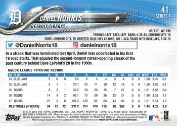 2018 Topps - All-Star Game #41 Daniel Norris Back