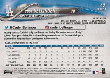 2018 Topps - All-Star Game #42 Cody Bellinger Back