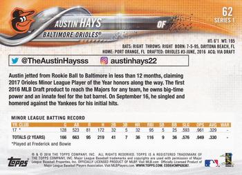 2018 Topps - All-Star Game #62 Austin Hays Back