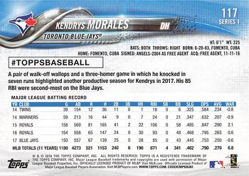 2018 Topps - All-Star Game #117 Kendrys Morales Back