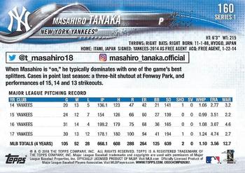 2018 Topps - All-Star Game #160 Masahiro Tanaka Back