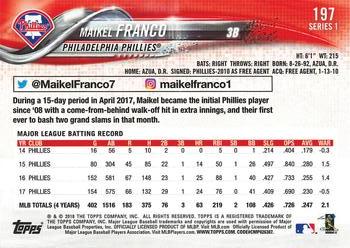 2018 Topps - All-Star Game #197 Maikel Franco Back