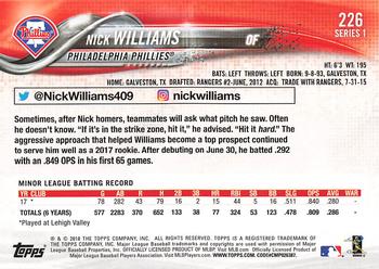 2018 Topps - All-Star Game #226 Nick Williams Back