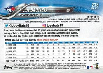 2018 Topps - All-Star Game #238 Jose Bautista Back